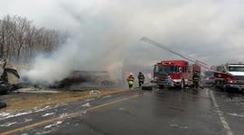 6 dead reported at fiery 80 Vehicle pileup on Pennsylvania Interstate highway