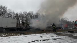 6 dead reported at fiery 80 Vehicle pileup on Pennsylvania Interstate highway