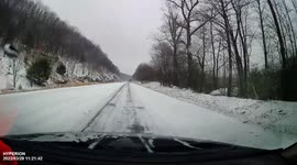 Dash camera travel and arrival to Mass Casualty incident on I-81 in Pennsylvania.
