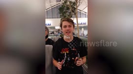 Social media stars spend five days living in an AIRPORT