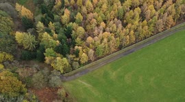 Crimple Valley Low Viaduct and autumn coloured trees in North Yorkshire