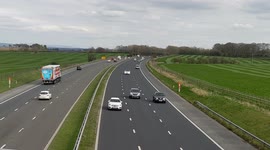 Blackpool M55 motorway traffic