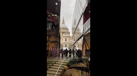 View of the beautiful St Paul’s Cathedral in London, United Kingdom