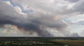 Brush fire continues in Florida’s Everglades conservation area