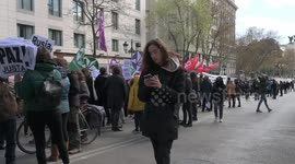 Anti-Nato and War demonstration in Madrid, Spain