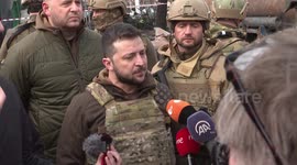 'We will find the culprits': Zelensky addresses media in Bucha over alleged Russian war crimes