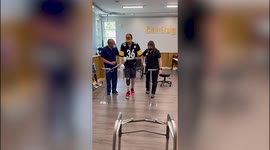 US man who survived train accident show he can still DRIVE and PLAY GOLF