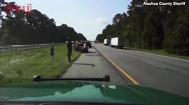 Footage Shows Shaq Stopping to Help Family Who Suffered Tire Blowout on Highway