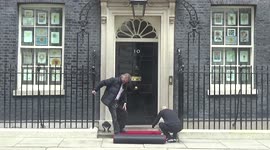 Red carpet roll out outside 10 Downing Street