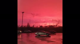 Stunning sunset sky after tornado-warned storm slams South Carolina