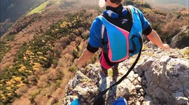 Insane BASEJUMP off a very low cliff, saving my friends life
