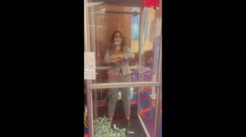 ''Money Money Money!' Real estate agent steps inside the 'money booth' and makes it BIG'