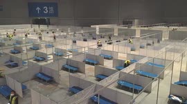 Shanghai converts National Exhibition and Convention Centre into makeshift hospital for COVID-19 patients