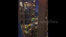People throw balcony concerts during lockdown in Shanghai, China
