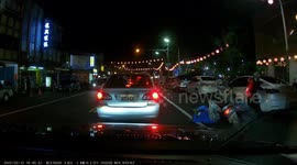 Accident: Moped rider given no chance to react results in crash (Dashcam Video)