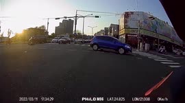Accident: Moped Rider Sent Spiraling As It Gets Hit By A High Speed Car (Dashcam Video)