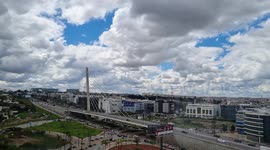 Bridge Pont À Haubans De Sidi Maarouf Casablanca morocco Time lamps video for