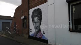 Touching tribute to legendary actor June Brown spotted in London