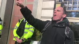 'Attacking everyone is not gonna help' - bystander rages against climate protest