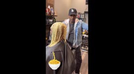 ‘That’s a tasty cut’: Instagram star creates crazy FOOD-THEMED hair styles – using SAUSAGES, NOODLES and BAKED BEANS Part Three