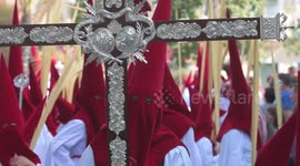 Worshippers celebrate Holy Week' Palm Sunday in Cádiz, Spain