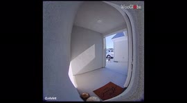 ''Hi... I'm Afraid!' Polite baby boy gets spooked out by 'talking' doorbell camera'