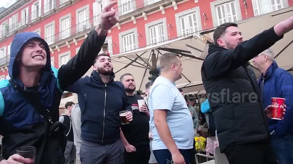 Chelsea and Manchester City fan commotion quickly dissolved by Police in Madrid