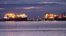 Two huge gas ships arrive off Kent to supply the UK with gas