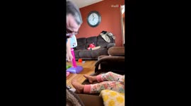 'Smart little lady knows the difference between a band-aid and a paper towel'