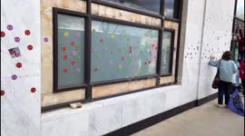 XR Protesters vandalise Shell's London headquarters with stickers