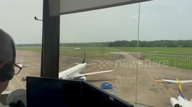 Plane with 14 people on board crashes during failed landing in Colombia