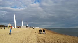 Southend Seafront Starts Of Quite