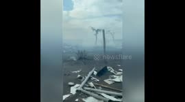 'Scorched desert' claims from Ukrainians as footage shows smoldering ruins in Luhansk