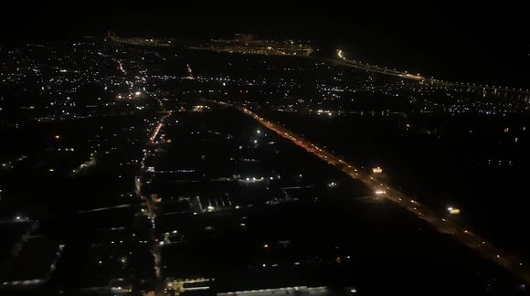 Flying Over Jakarta City And Smooth Landing at Soekarno-Hatta International Airport, Tangerang, Banten, Indonesia