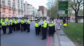 Heavy Police Presence at Extinction Rebellion Protest - London 16th April 2022