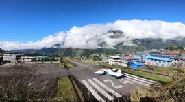 Scary Take off From The Worlds Most Dangerous Airport Of The World AKA Lukla Airport