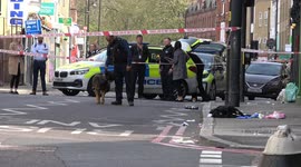 Two hospitalised after double stabbing in Shoreditch, London