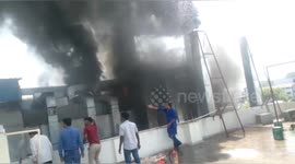 A large fire broke out in a plastic factory in Haridwar, Uttarakhand