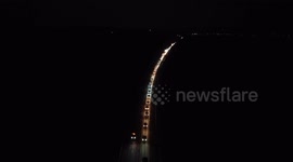 M40 closed between junction 11 and 12 on Saturday 16th April 2022 due to serious collision and vehicle fire, Northbound to one lane