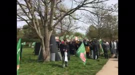 Pakistan Muslim League protesting Imran Khan