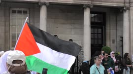 Palestinian protest in front of  The Israeli Consulate, London