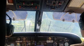 Landing on the worlds most dangerous airport with a cockpit view | Lukla airport