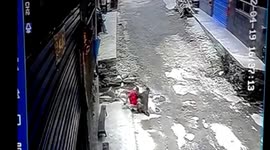 Baby girl rescued after being dragged away by wild monkey in China