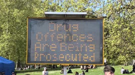 Police begin stop&search at marijuana festival '4:20' at Hyde Park