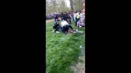 UK: 2 Women Subdued By Police In Hyde Park, London