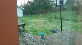 Hellacious hail hammers Missouri amidst tornado warning