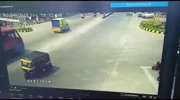 Biker cheats death twice - survives collision with bus and then escapes fire