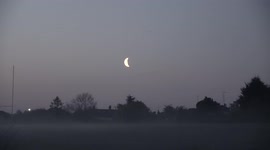 Cresent Moon Rises In East London