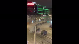 Tanks spotted seen driving through central Moscow