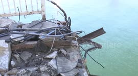 Russian rocket strike reportedly downs bridge near Ukraine and Romania border